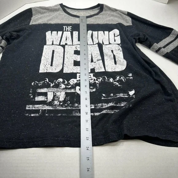 The Walking Dead Men's Size Unknown Long Sleeve Tee Shirt Black Preowned - Picture 9 of 10